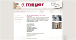 Desktop Screenshot of mayer-naturstein.com