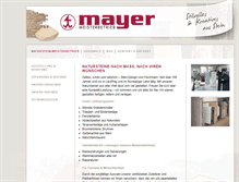 Tablet Screenshot of mayer-naturstein.com